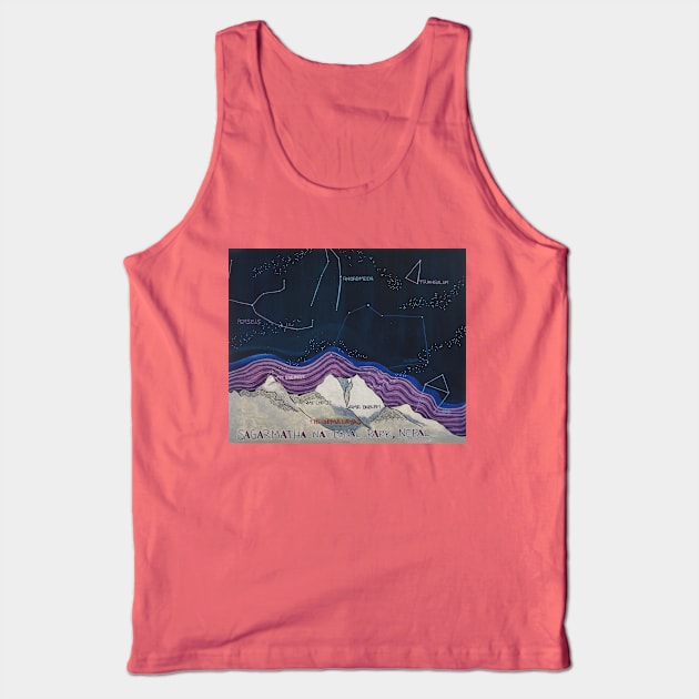 Sagarmatha National Park Tank Top by oil and ink